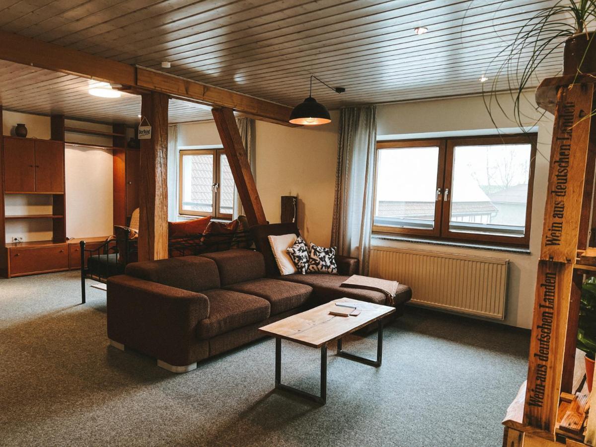 Schrozberg Dorfplatz Loft - Grosszuegig & Modern Nur 10Min Von Rothenburg Odt 아파트 외부 사진