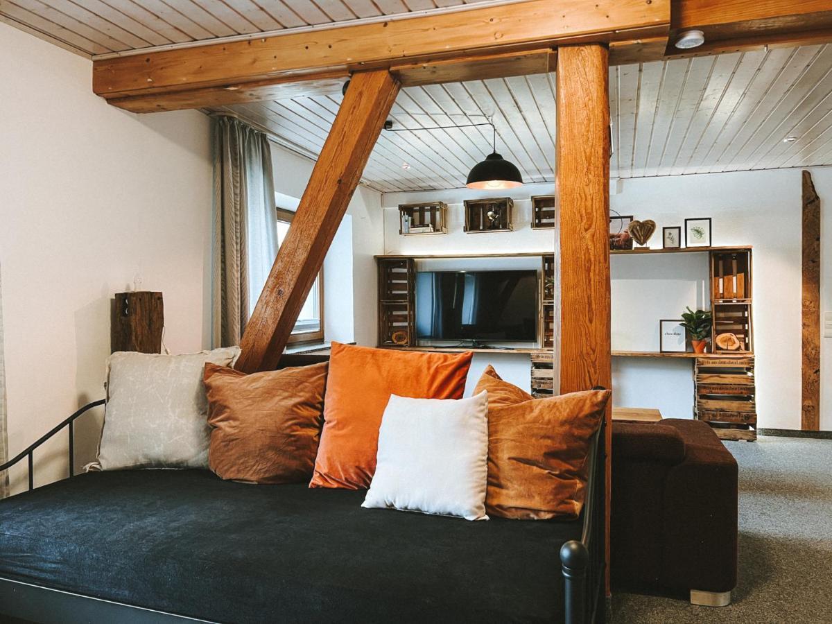 Schrozberg Dorfplatz Loft - Grosszuegig & Modern Nur 10Min Von Rothenburg Odt 아파트 외부 사진